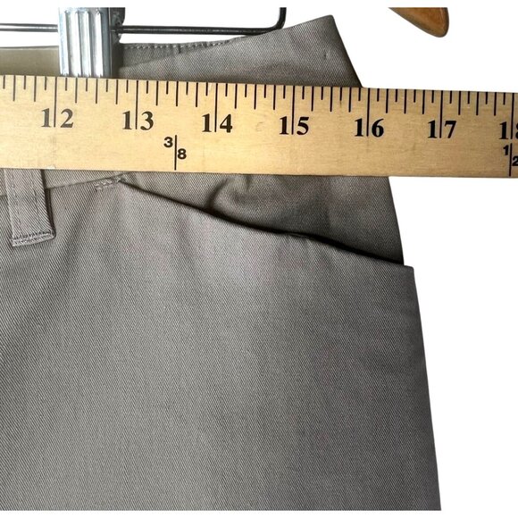 Chicos Light Stonewall Chalet Cotton Meg Flare Pants Size 1Regular - Picture 9 of 14